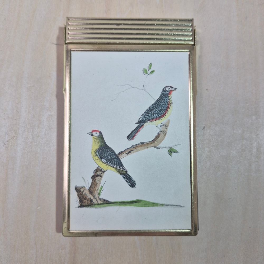 Vintage Mid Century Bird Notepad Holder Desk Accessory with 1960s stories‎